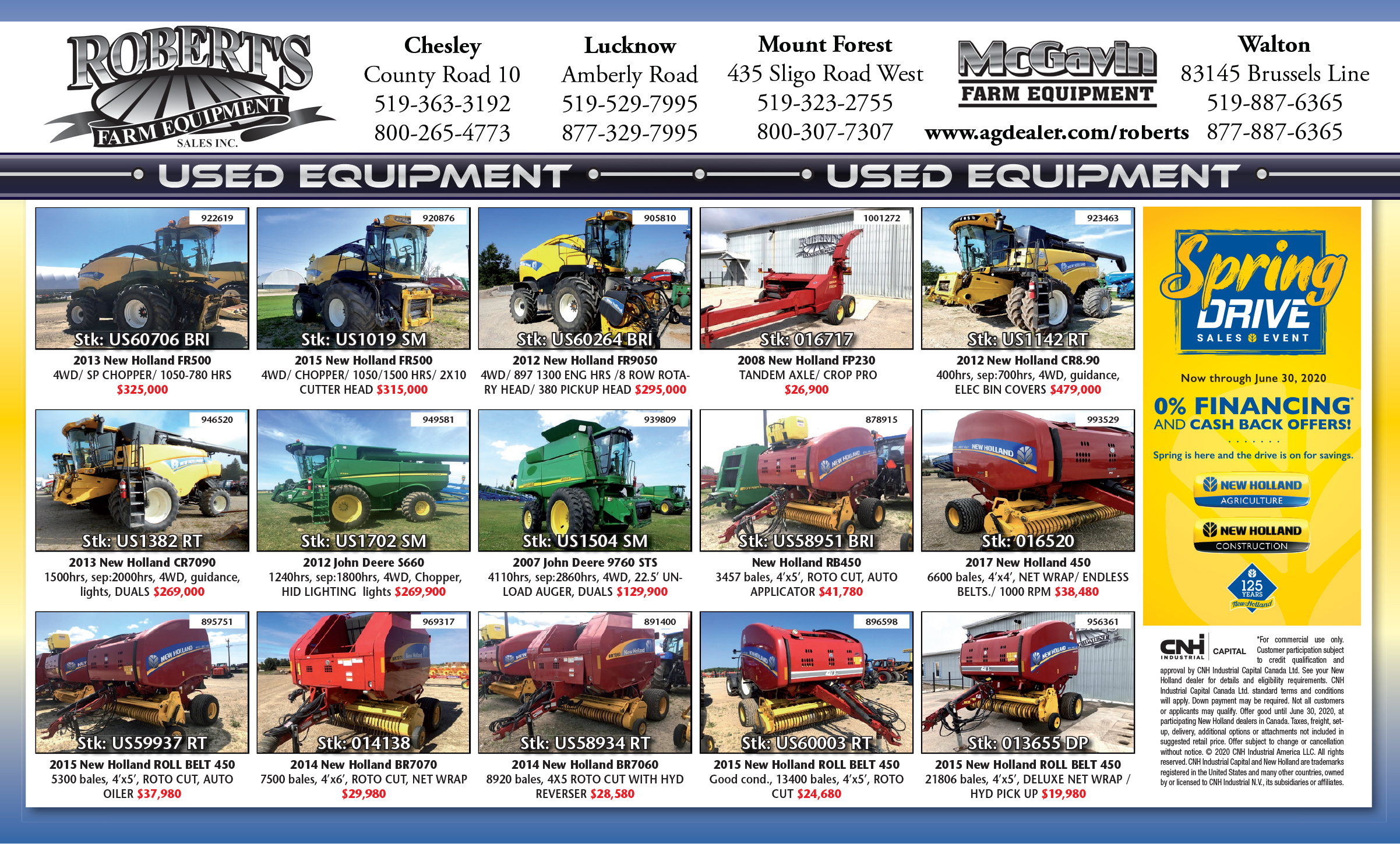 Robert's Farm Equipment Sales Inc.